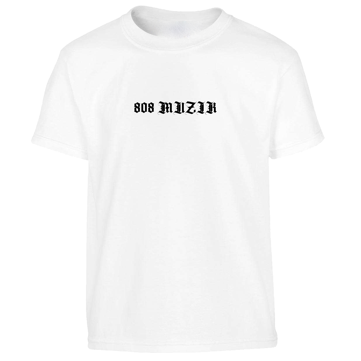 Bild von '808 Muzik Old English' - SHIRT [weiß]